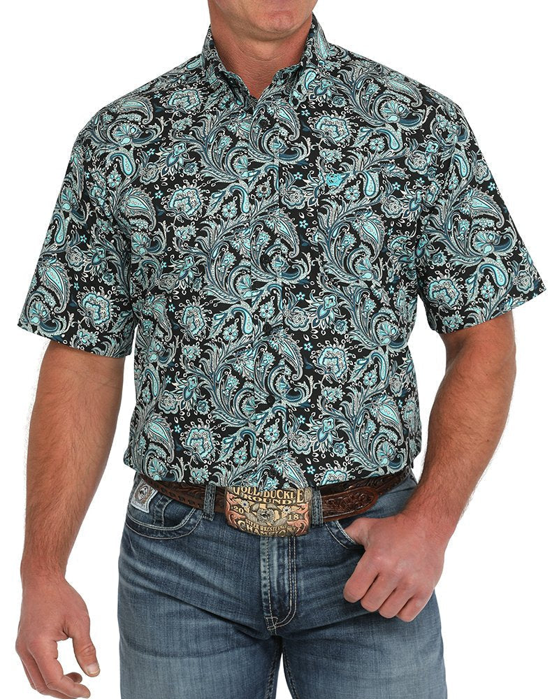 Men's Paisley Classic Fit Button-Down Western Shirt **Final Sale**