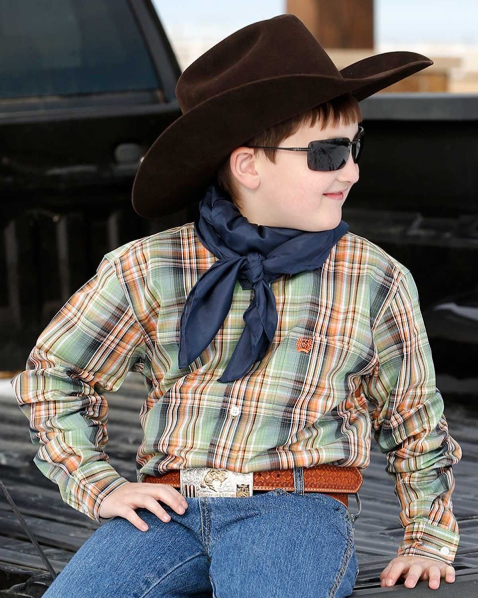 Boy's Button-Down Western Shirt **Final Sale**