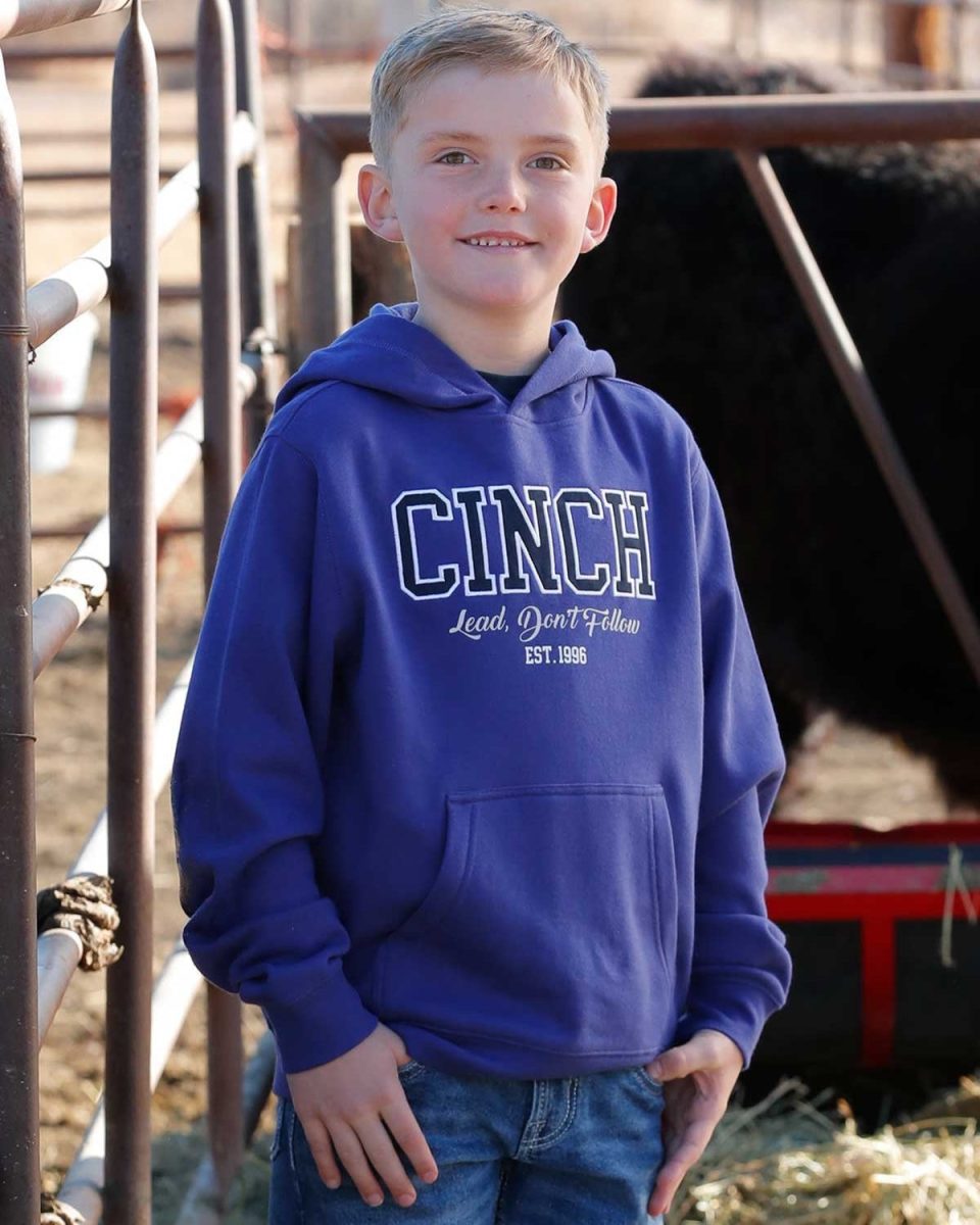 Boy's Lead Don't Follow Hoodie - Purple **Final Sale**